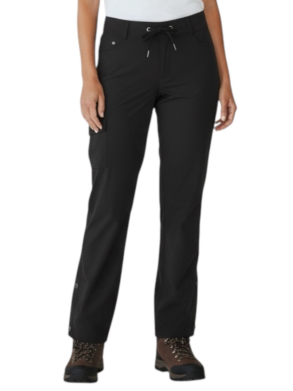 COLUMBIA Saturday Trail II Black Convertible Hiking Pants in Black Size 16